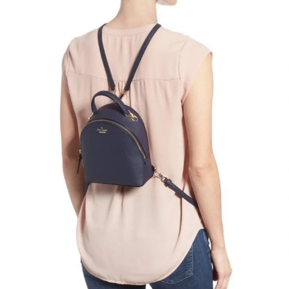 NEW Kate Spade Cameron Street Binx Crossbody Backpack Navy preppy luxury